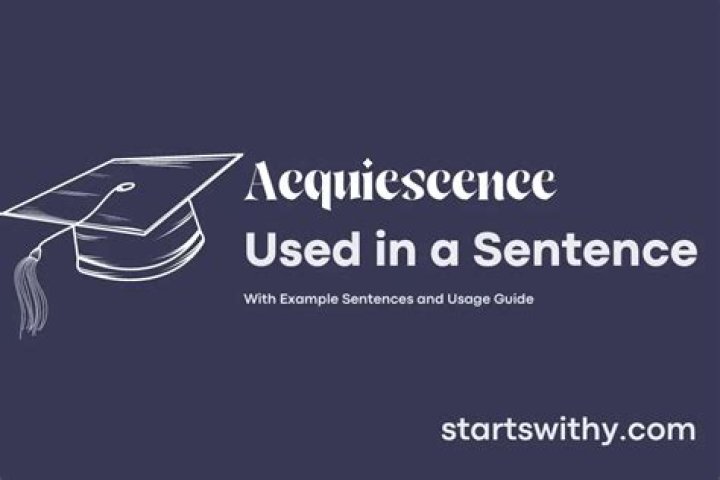 When to use acquiescence?