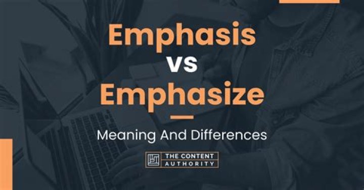 Where does emphasize come from?