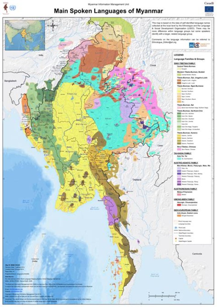 Where is burmese spoken?