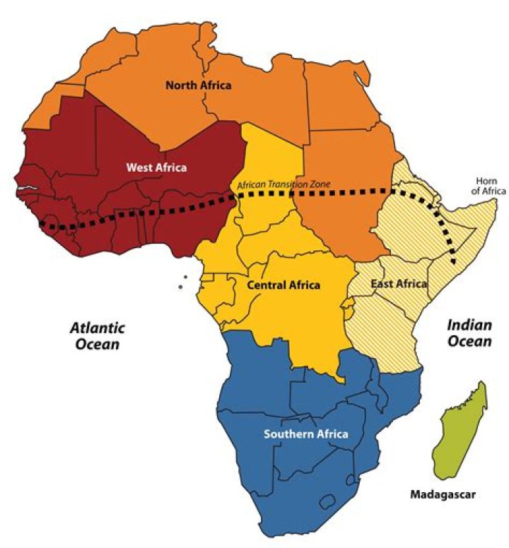 Where is sub saharan africa?