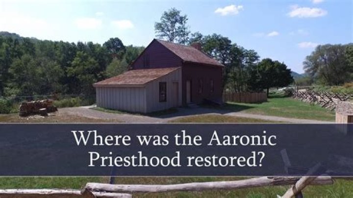 Where was the aaronic priesthood restored?