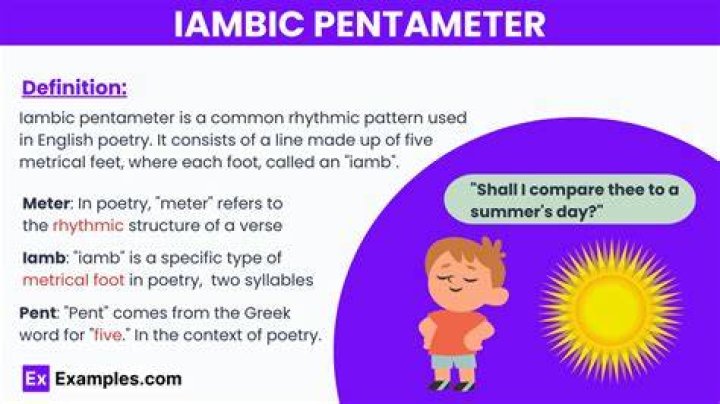 Which sonnets are written in iambic pentameter?