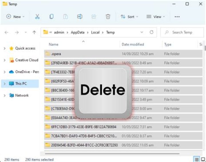 Which temporary files are safe to delete?