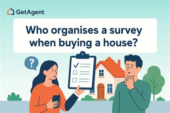 Who instructs a survey when buying a house?