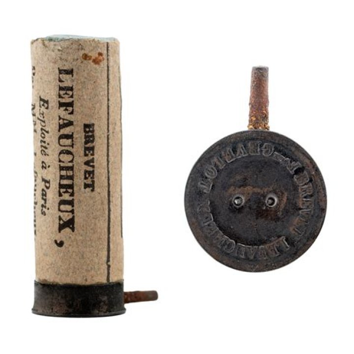 Who invented pinfire cartridges?