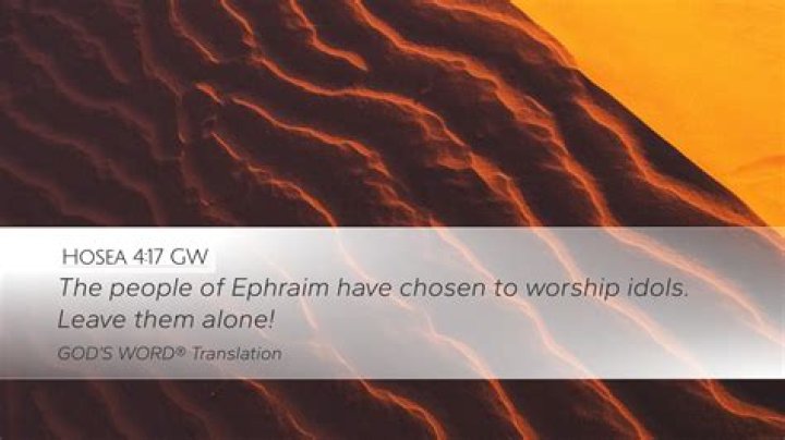 Who is ephraim in hosea?
