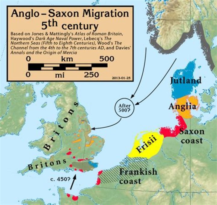 Who were the saxons and where did they come from?