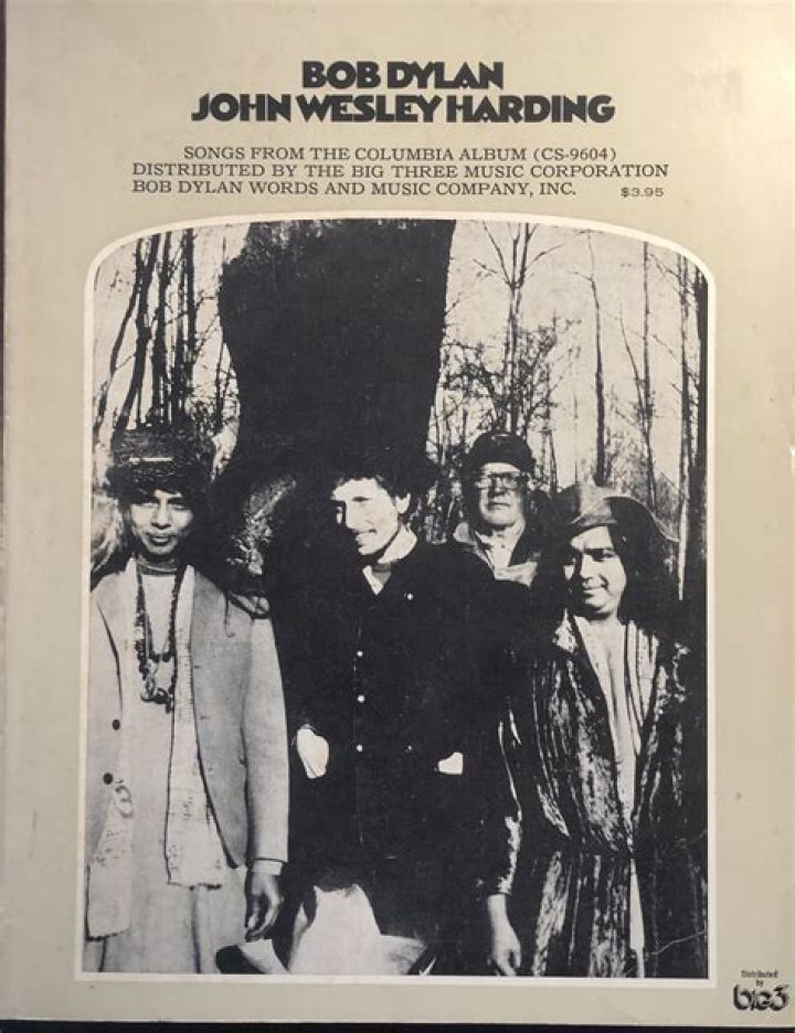 Whos on the cover of john wesley harding?