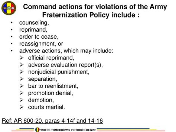 Why is fraternization between ranks illegal?