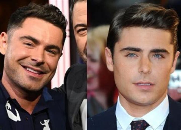 Why is zac efron's hair white?