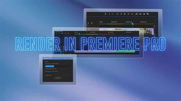 Why render in premiere pro?