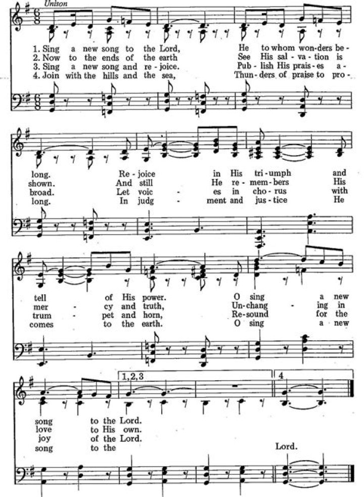 Why sing a new song to the lord?
