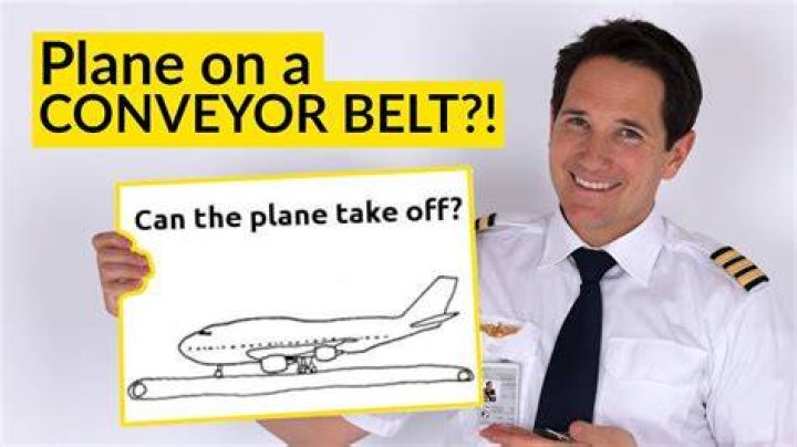 Will a plane take off on a conveyor belt?