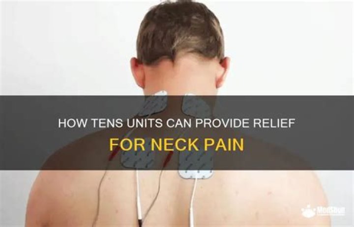 Will a tens unit help a stiff neck?