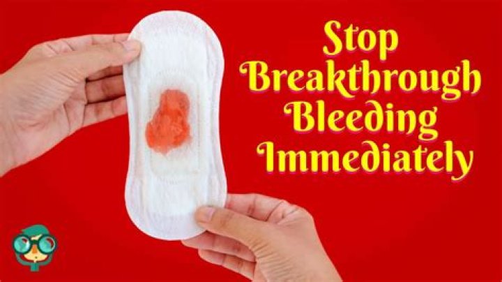 Will breakthrough bleeding stop after my period?
