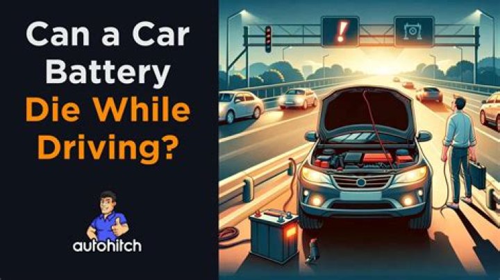 Would a car battery die while driving?